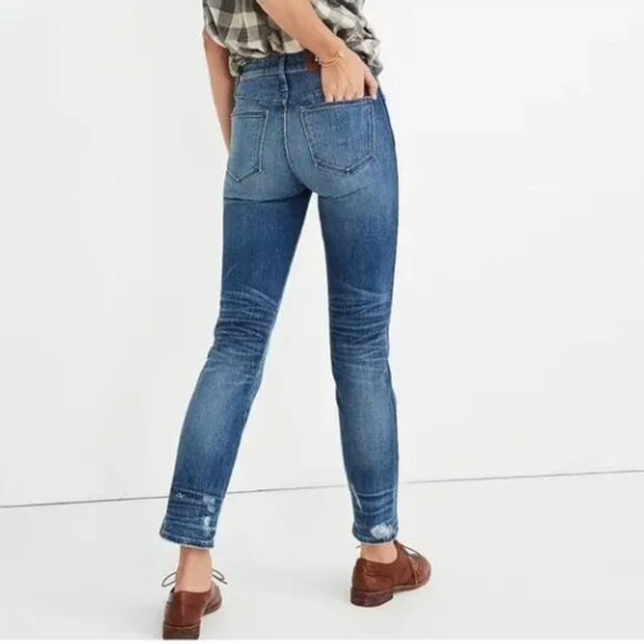 Madewell Slim Straight Jeans Button-Front Size 25 - Picture 2 of 6